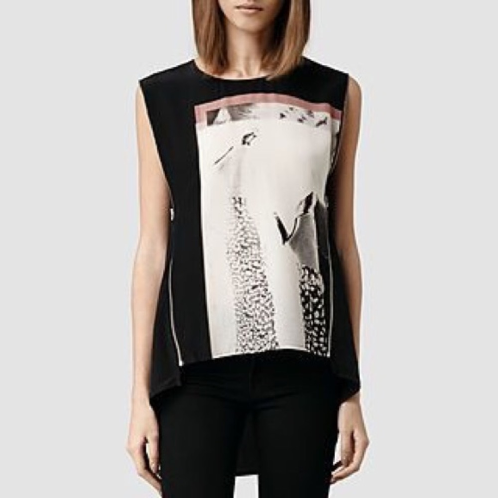 Allsaints paradiso Astor top size 4 Uk 8